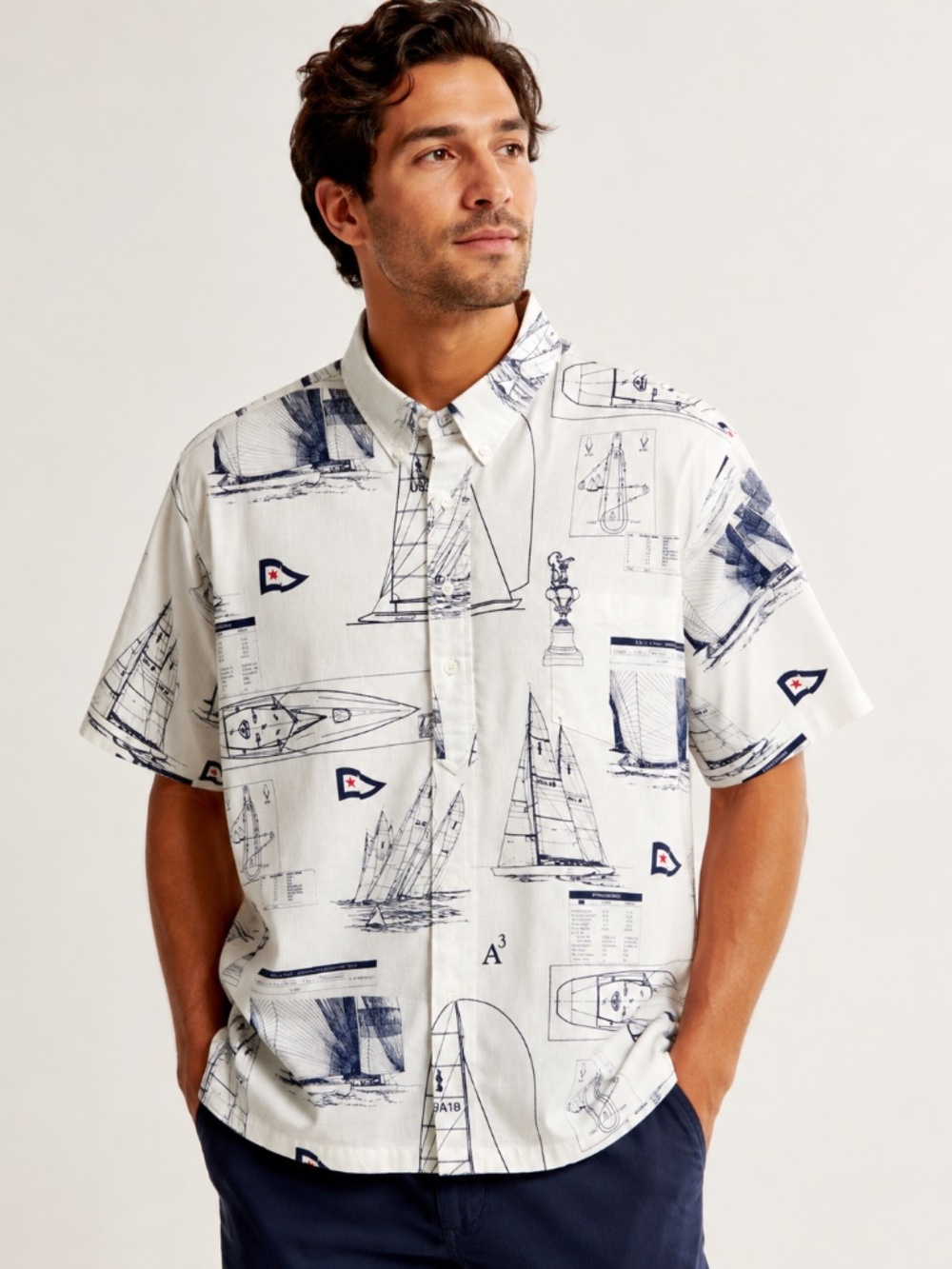 Vintage Kahala America’s Cup Sailing Aloha Shirt XXL
